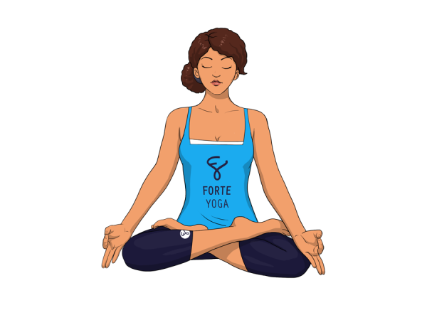 Поза лотоса рисовать