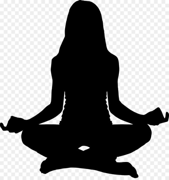 Поза лотоса силуэт