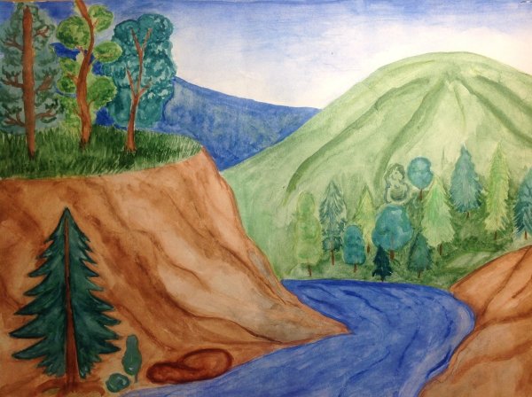 Природа Башкирии рисунки