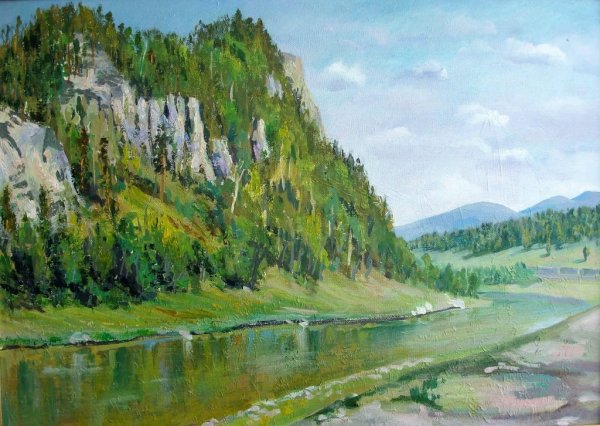 Уральские горы Башкирия живопись