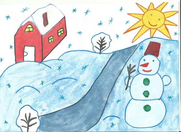 Рисование Зимушка зима