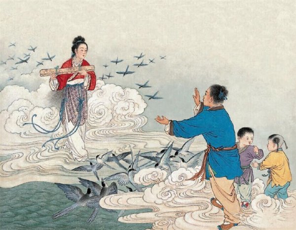 Тигр фен шуй китайская живопись