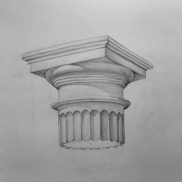 Гипсовая Капитель дорическая