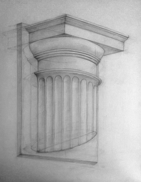 Дорическая Капитель гипс