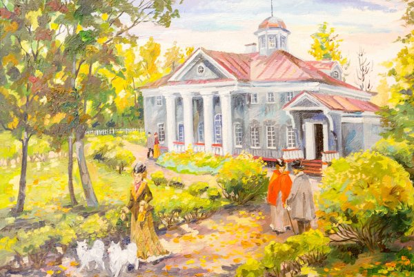 Усадьба рисунок