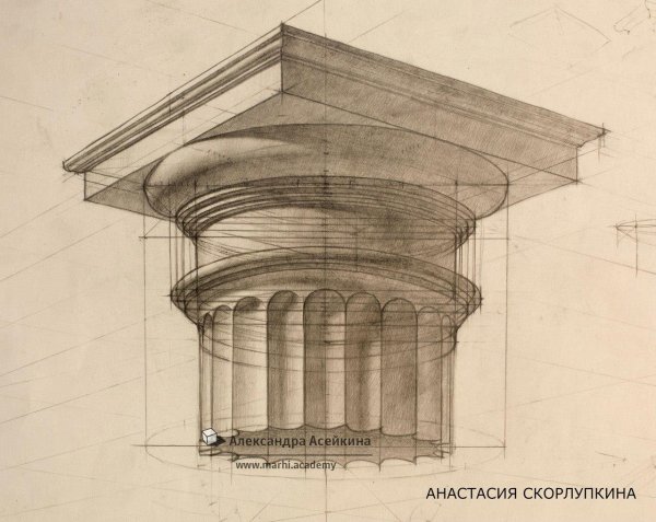 Дорическая Капитель построение
