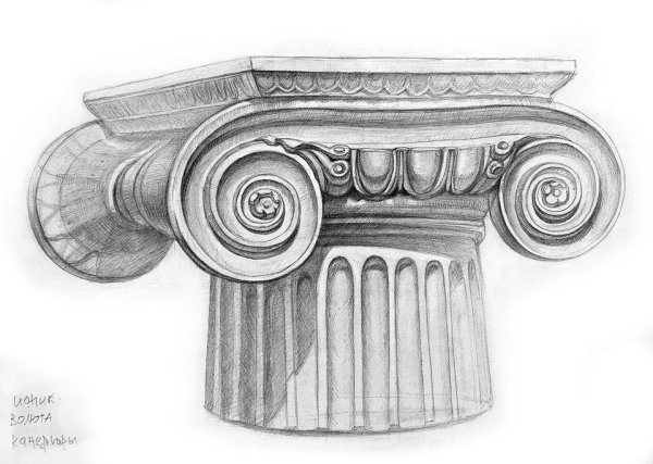 Ионическая Капитель построение