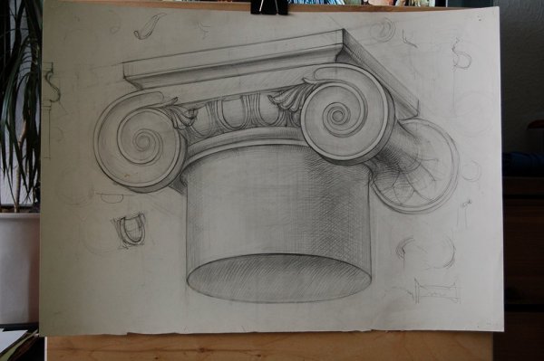 Ионическая Капитель построение