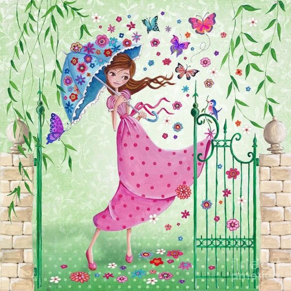 Дельфины живопись