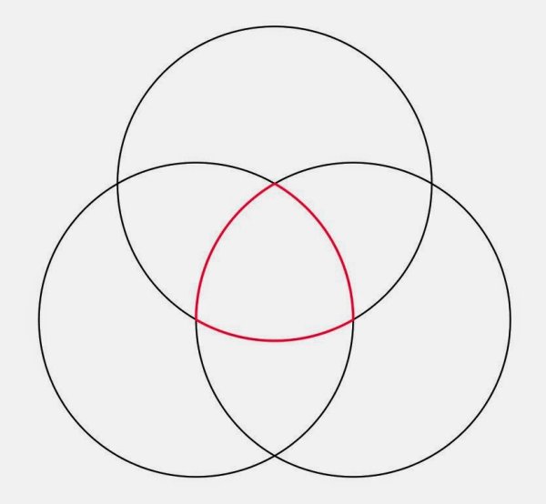 Цветок из циркуля