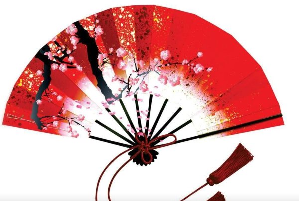 Рисунок для веера в японском стиле