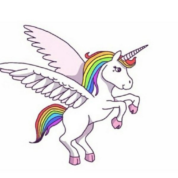 Картинки для срисовки Единорог