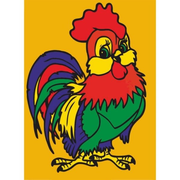Петух мультяшный