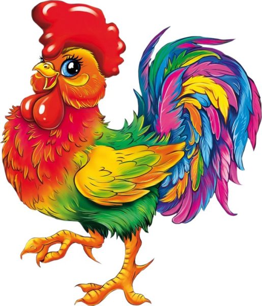 Изображение петуха для детей