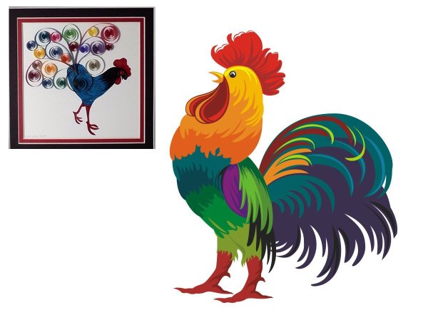 Петух картинка