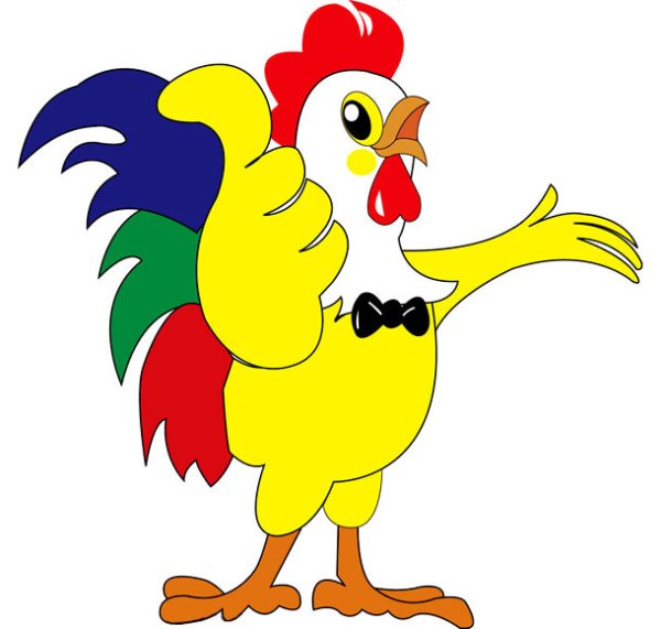 Петух рисунок