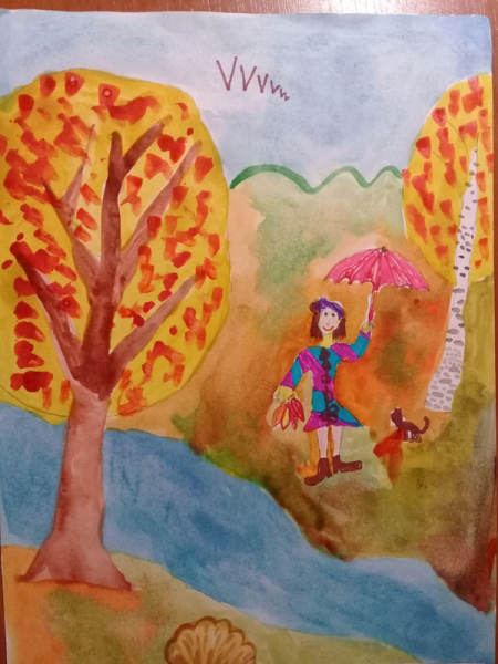 Название рисунков про осень