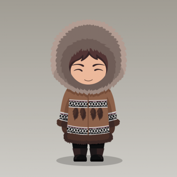 Лицо эскимоса