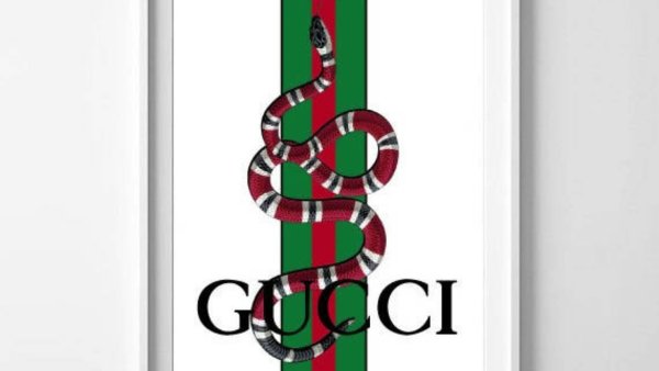 Открытка в стиле гуччи