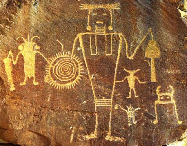 Египетские наскальные рисунки древних людей