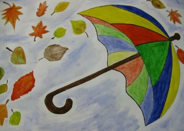 Дерево с опавшими листьями