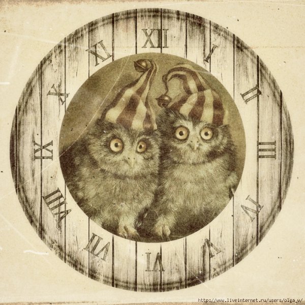 Циферблат для декупажа круглые