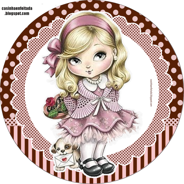 Рамка для девочки круглая