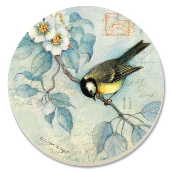 Винтажные птицы в овале