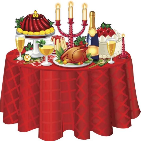 Праздничный стол вектор