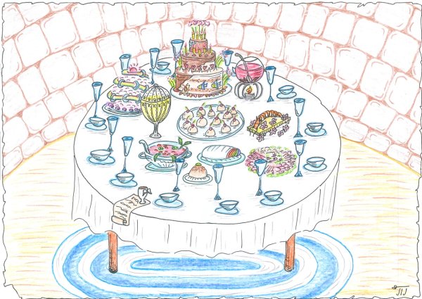 Праздничный стол клипарт