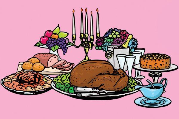 Праздничный стол раскраска для детей