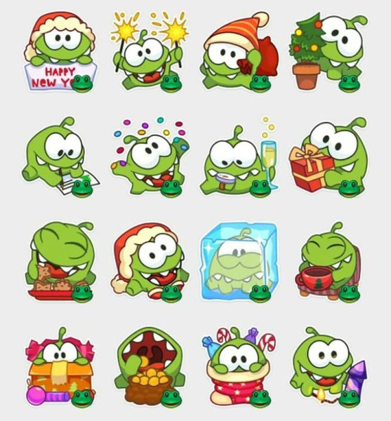 Наклейки с ам Нямом