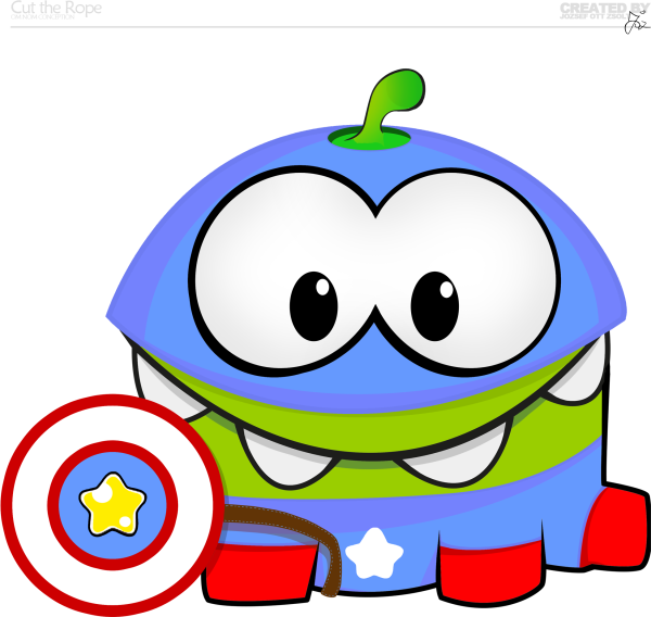 Ам Ням на белом фоне