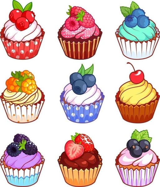 Кексы мультяшные