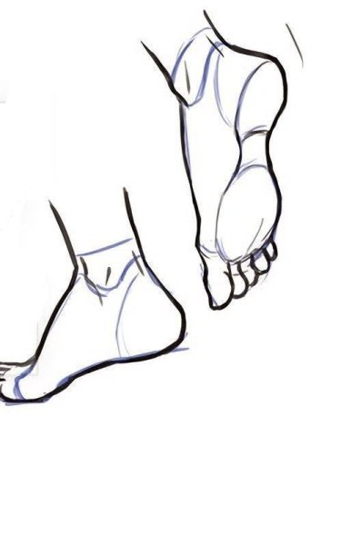 Ноги человека карандашом