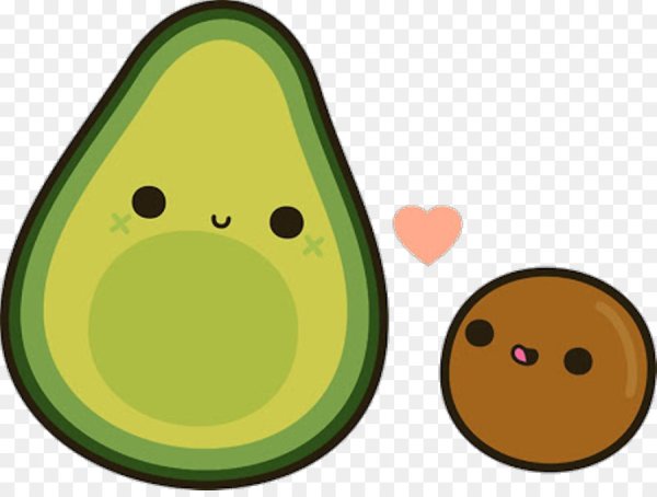 Милое авокадо для срисовки