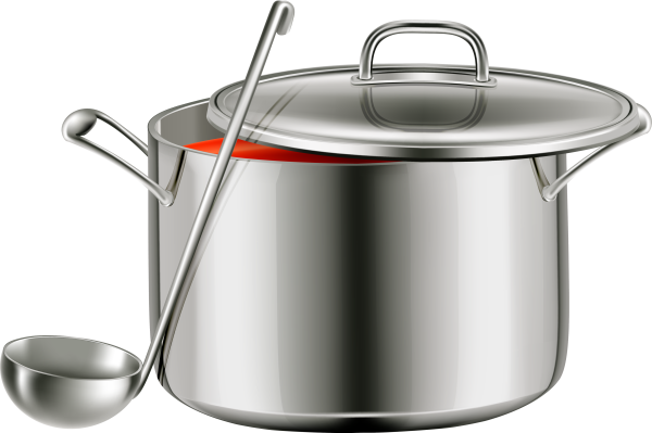 Кастрюля с поварешкой