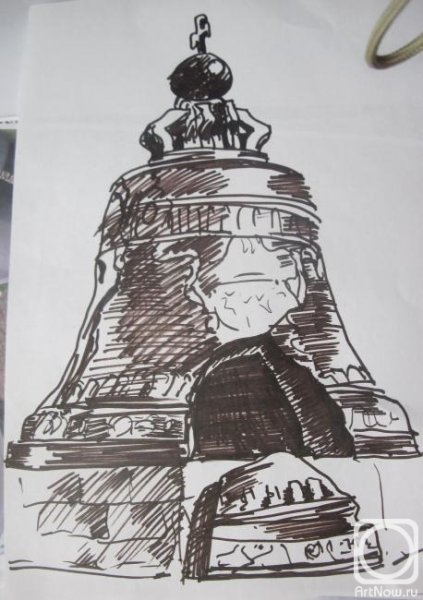 Рисование царь колокол