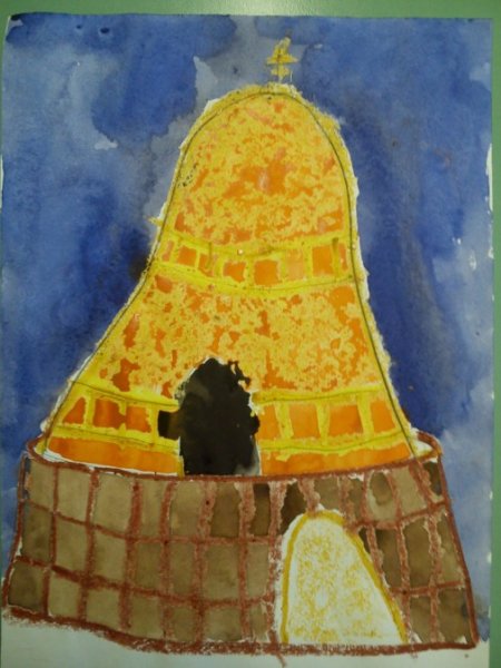 Рисование царь колокол в старшей группе