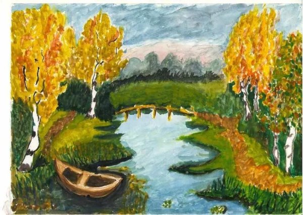 Рисунок на тему природа родного края