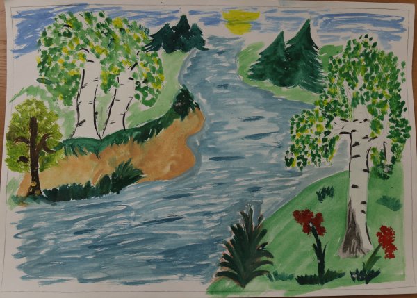 Рисунок на тему природа родного края