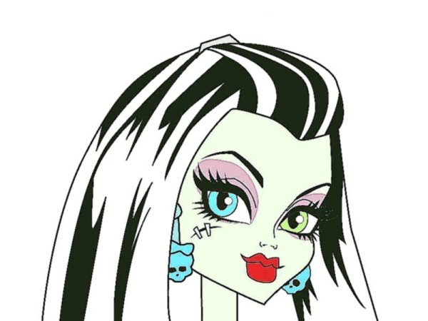 Нарисовать Фрэнки из Монстер Хай