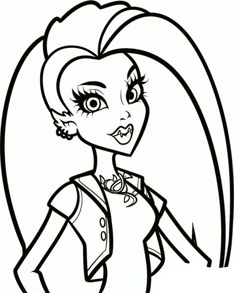 Раскраски Монстер Хай Венера