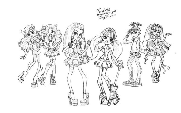 Какинарисовать Монстер Хай