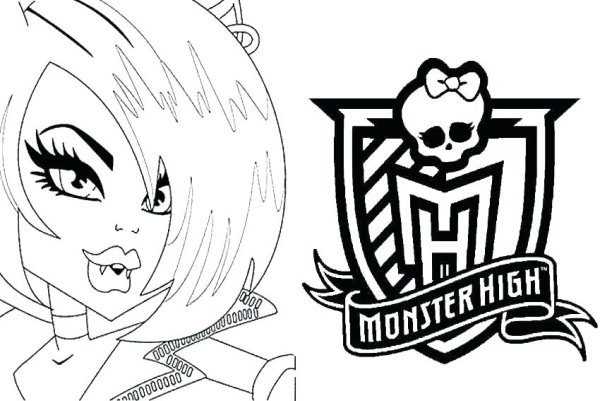 Монстр Хай раскраска Элизабет