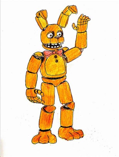 Спринг Бонни для срисовки