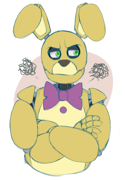 ФНАФ спринг Бонни арт