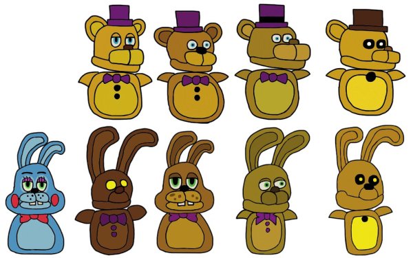 Spring Bonnie and Fredbear