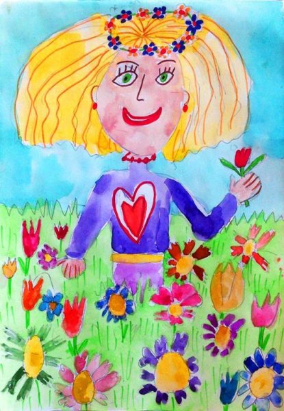 Рисунок на тему материнство