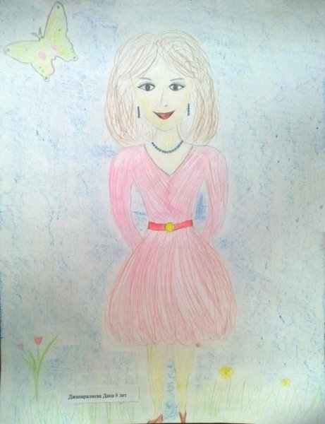 Мама и дочка рисунок